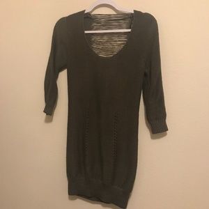 Atmosphere Cutout Back Tunic Sweater